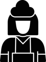 Maid Glyph Icon vector