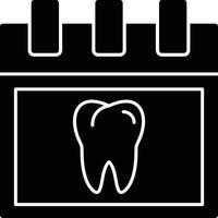 icono de glifo de dentista vector