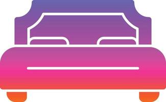 Double Bed Vector Icon Design