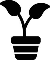 icono de glifo de planta vector