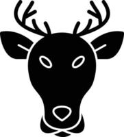 Stag Glyph Icon vector