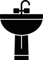 sink Glyph Icon vector