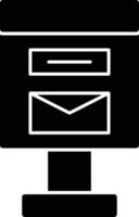Postbox Glyph Icon vector