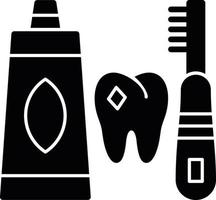 Dental Hygiene Glyph Icon vector