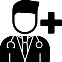 Doctor Glyph Icon vector