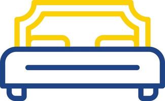 Double Bed Vector Icon Design