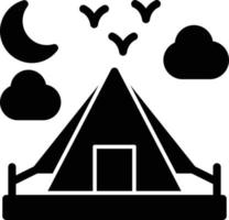 Camping Glyph Icon vector