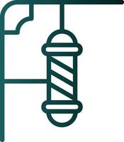 Barbershop Pole Vector Icon Design