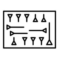 Cuneiform Line Icon vector