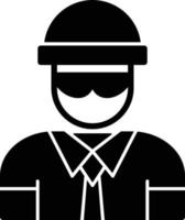 Burglar Glyph Icon vector