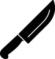 icono de glifo de cuchillo vector