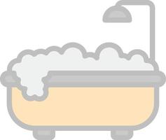 Bathtub Vector Icon Design