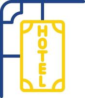 Hotel Sign Vector Icon Design