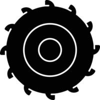 Circular Saw Glyph Icon vector