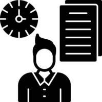 Busy Glyph Icon vector