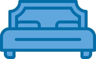 Double Bed Vector Icon Design