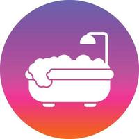 Bathtub Vector Icon Design