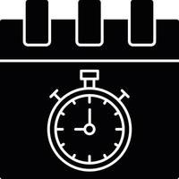 Timer Glyph Icon vector