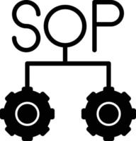 Sop Glyph Icon vector