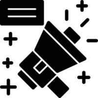 Megaphone Glyph Icon vector
