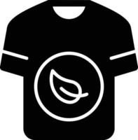 Eco Shirt Glyph Icon vector