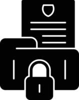 Confidential Glyph Icon vector