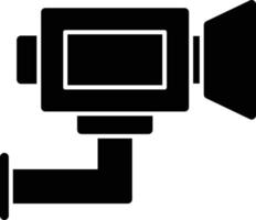 Security Camera Glyph Icon vector