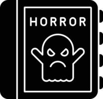 icono de glifo de terror vector