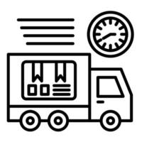 Delivery Service Line Icon vector