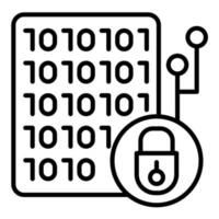 Encryption Line Icon vector