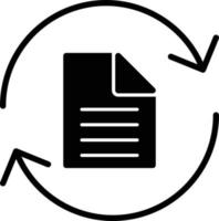 Syncing Glyph Icon vector