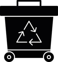 Recycling Glyph Icon vector