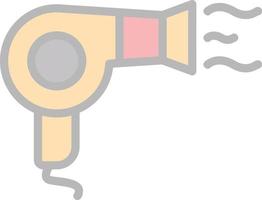 Hair Dryer Vector Icon Design