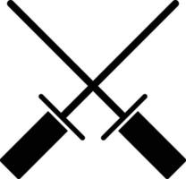 Fencing Glyph Icon vector