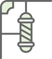 Barbershop Pole Vector Icon Design