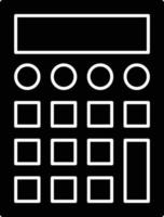 Calculator Glyph Icon vector