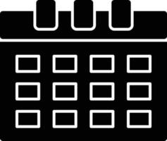 Schedule Glyph Icon vector