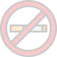 No Smoking Vector Icon Design