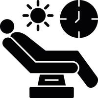 Relaxation Glyph Icon vector