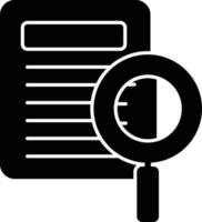 Investigation Glyph Icon vector