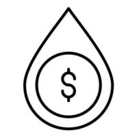 Liquidity Line Icon vector
