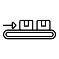 Conveyor Belt Line Icon vector