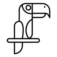 Toucan Line Icon vector
