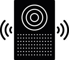 Smart Speaker Glyph Icon vector