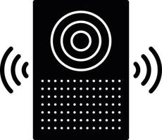 Smart Speaker Glyph Icon vector