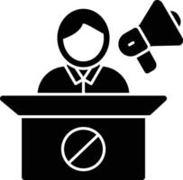 Protest Glyph Icon vector