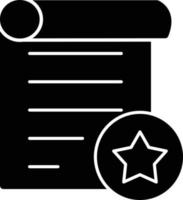 Assessment Glyph Icon vector