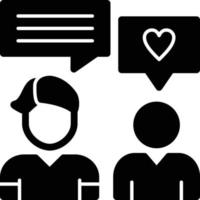 Chatting Glyph Icon vector