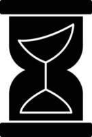 Hourglass Glyph Icon vector