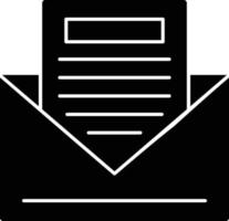 Envelope Glyph Icon vector